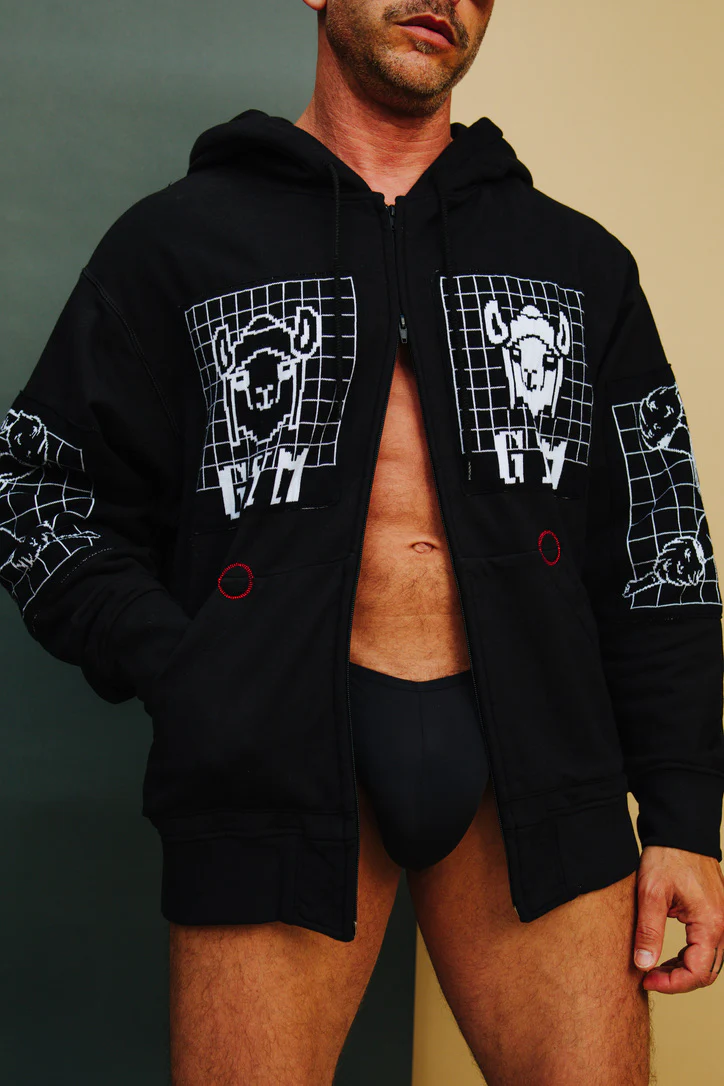 GYM ZIP UP HOODIE by Bernhard Willhelm FW22 - Image 14