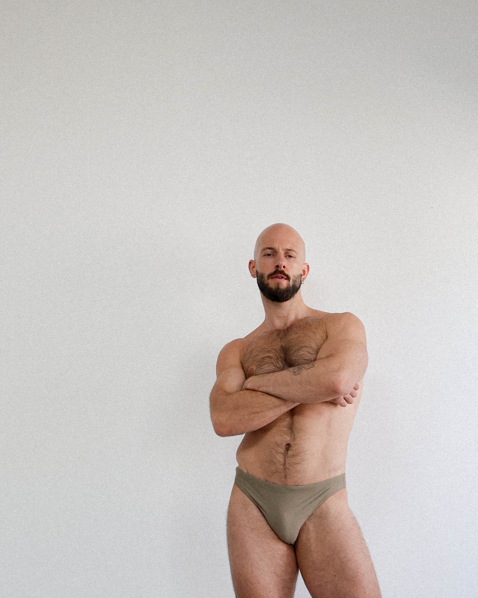 GYMNASIUM HIGH CUT SWIM BRIEF KHAKI - Image 3