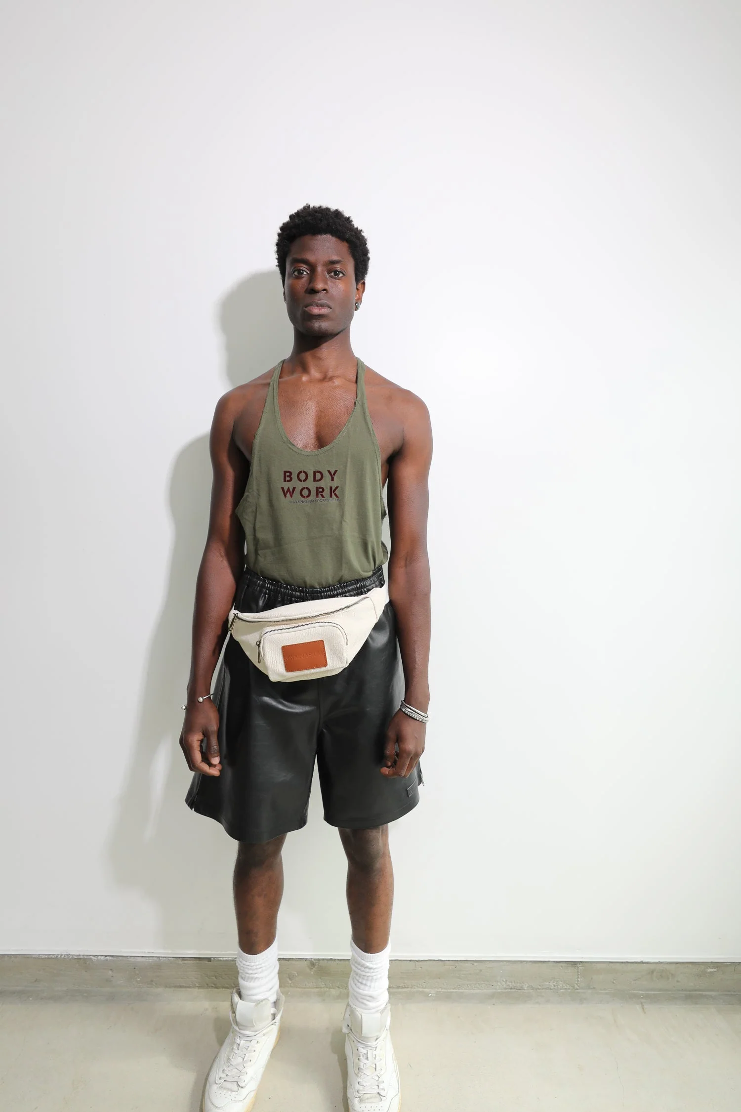 GYMNASIUM THE BODY WORK STRINGER TANK ARMY GREEN