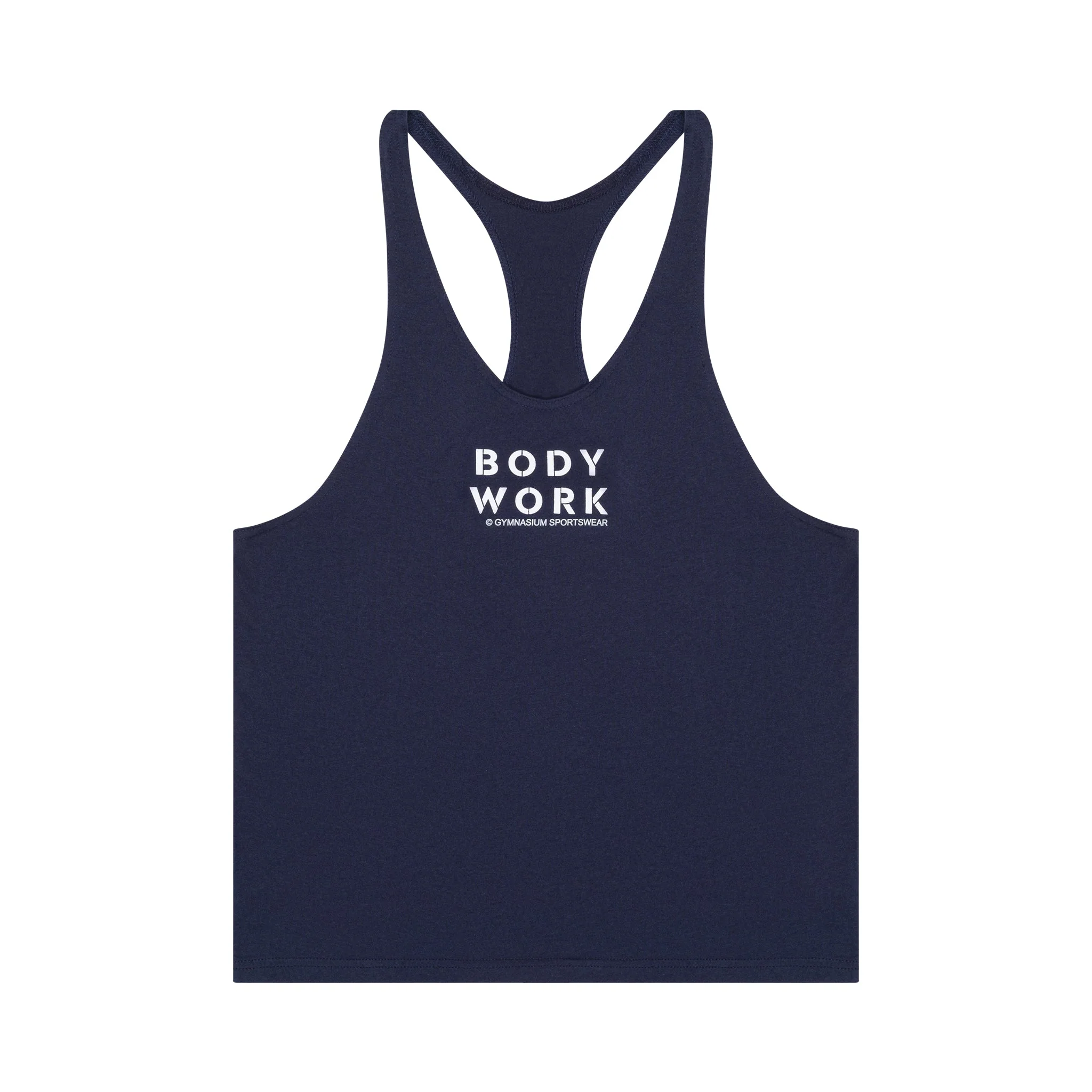 GYMNASIUM THE BODY WORK STRINGER TANK NAVY BLUE