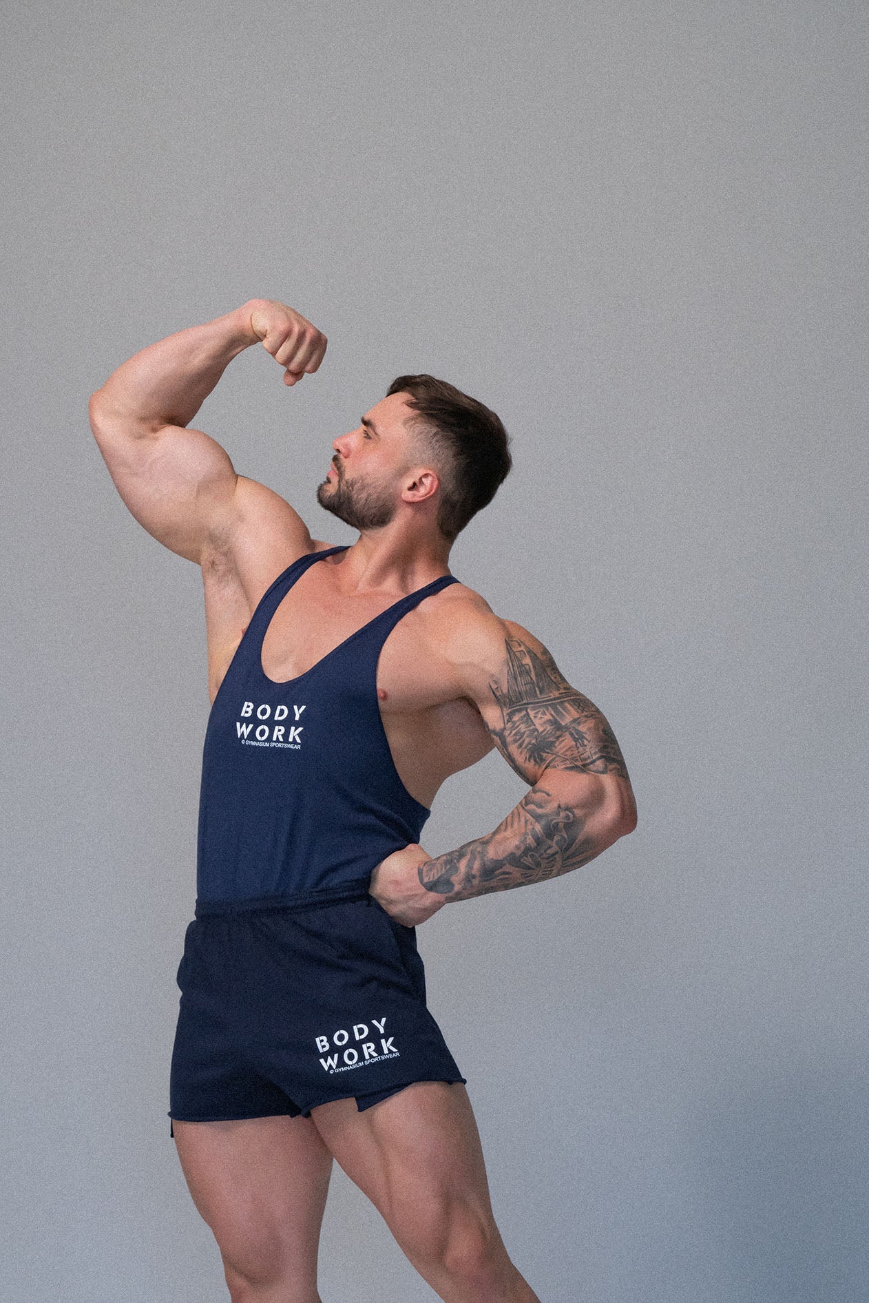 GYMNASIUM THE BODY WORK STRINGER TANK NAVY BLUE - Image 2