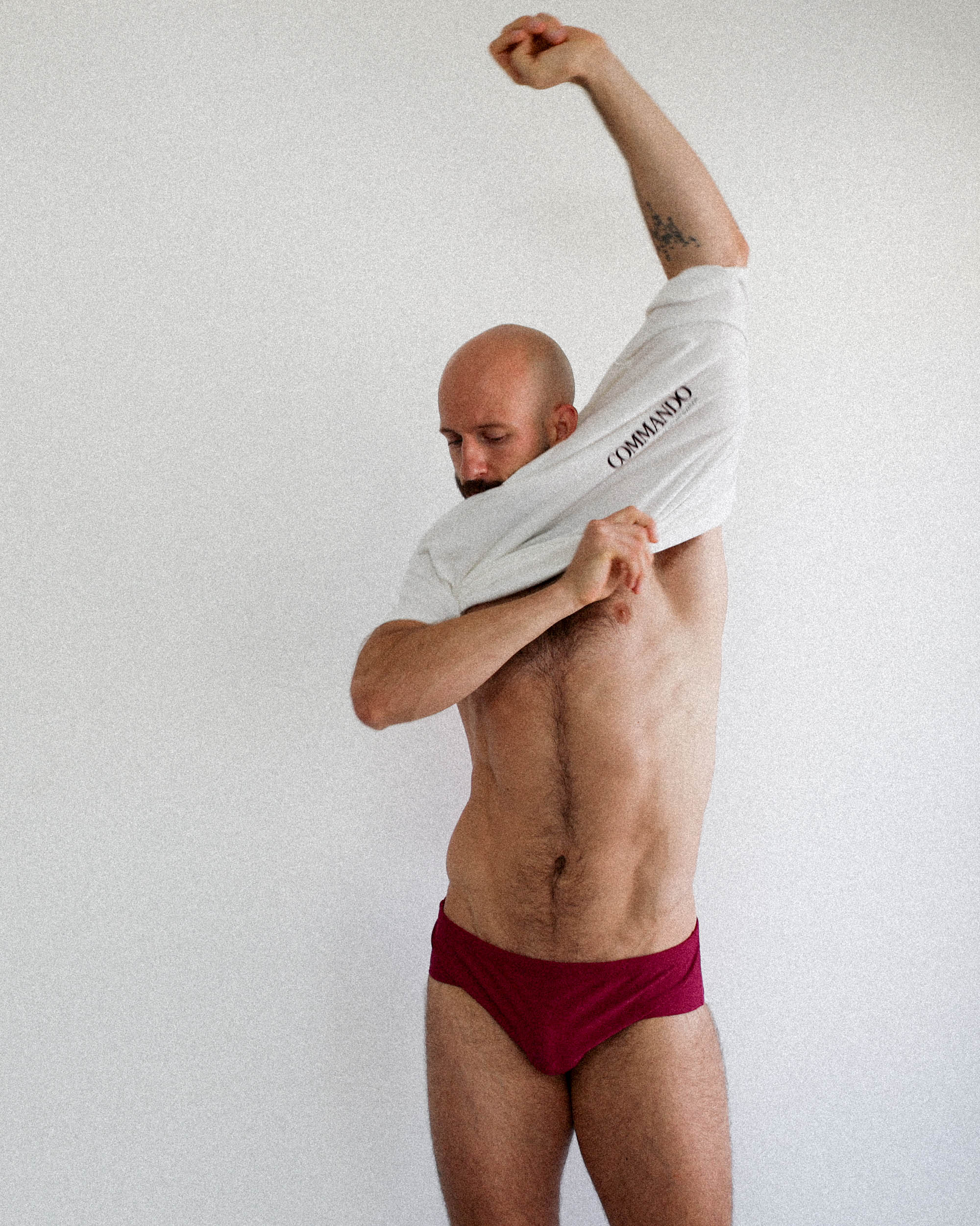 GYMNASIUM THE CLASSIC SWIM BRIEF BURGUNDY - Image 4