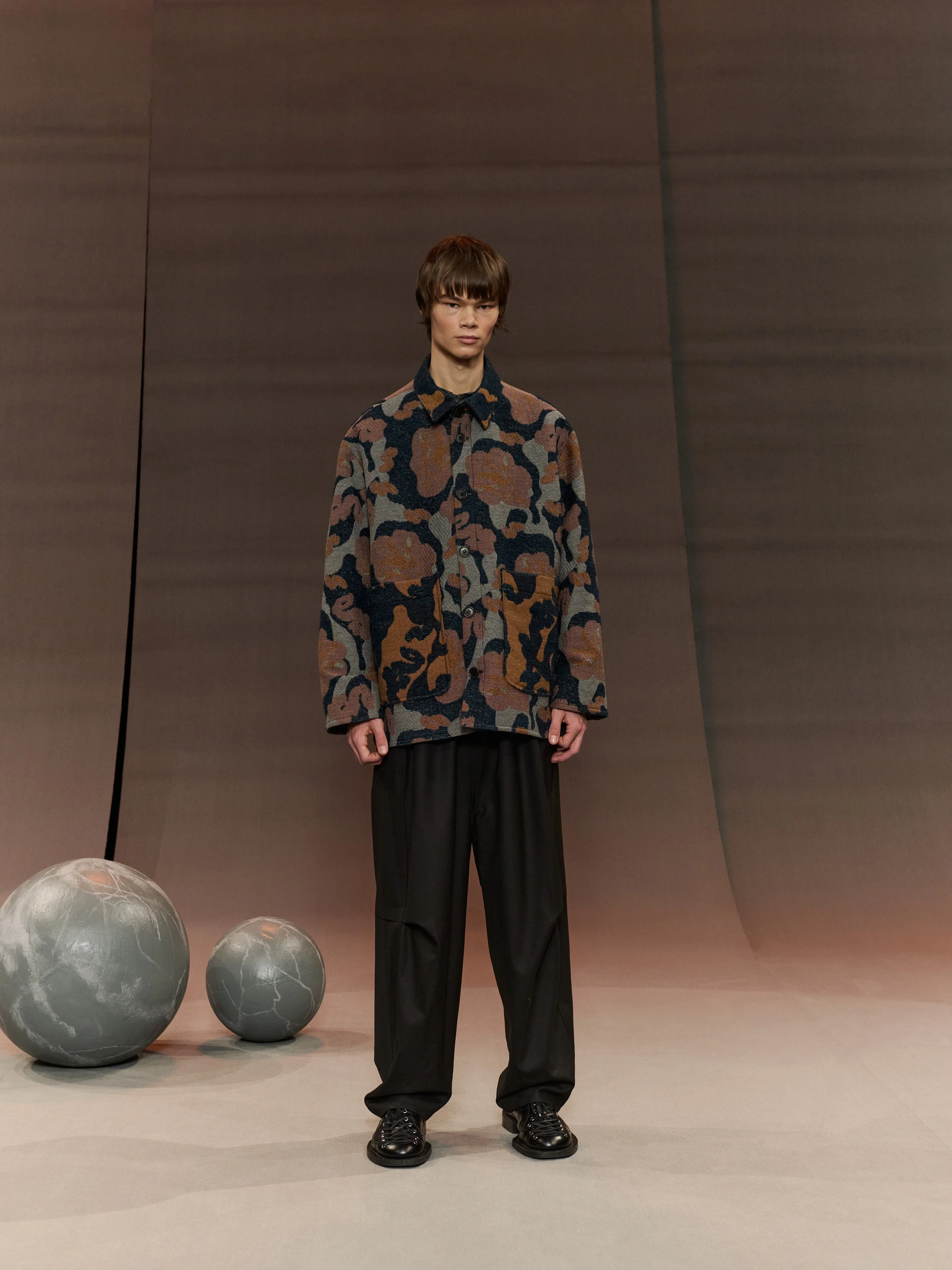 Henrik Vibskov Wheel Jacket Goat Navy - Image 6