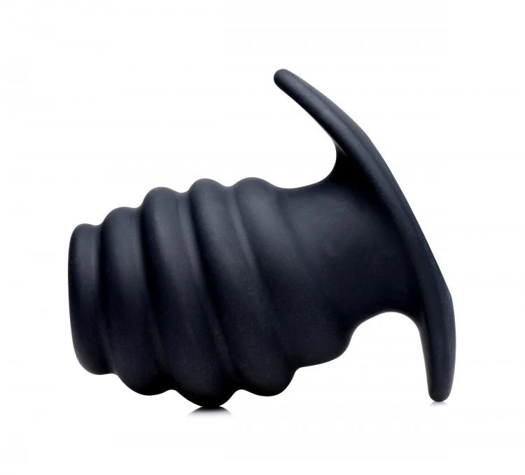 Hive Ass Tunnel Silicone Ribbed Hollow Anal Plug - Medium - Image 5