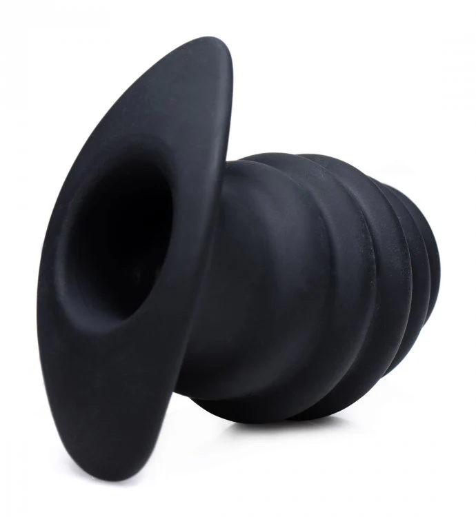 Hive Ass Tunnel Silicone Ribbed Hollow Anal Plug - Medium - Image 8