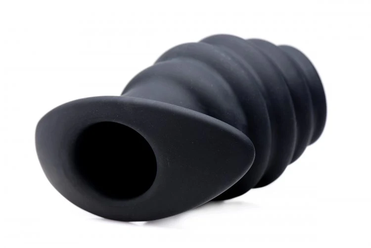 Hive Ass Tunnel Silicone Ribbed Hollow Anal Plug - Large - Image 6