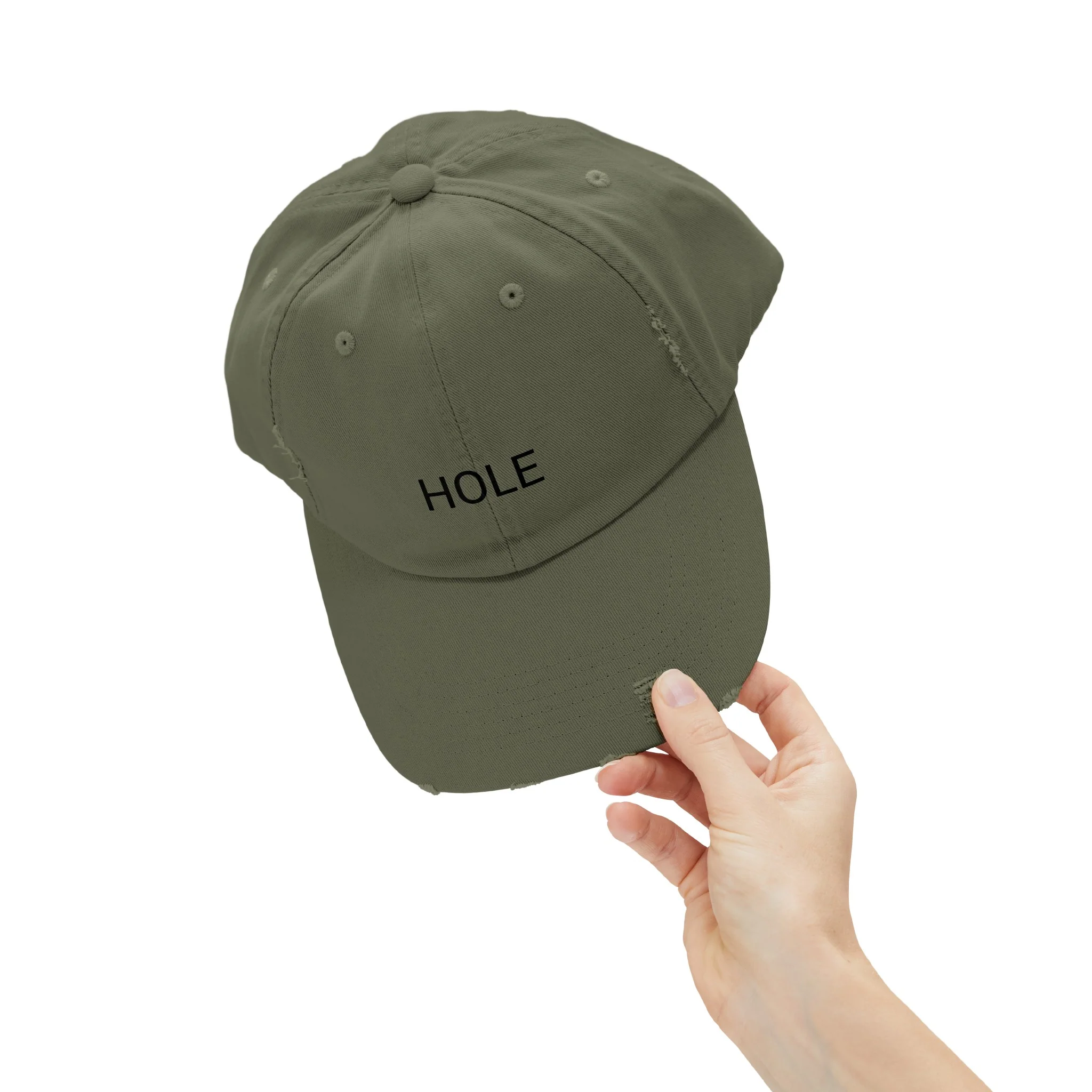 HOLE Distressed Cap in 6 colors - Image 27
