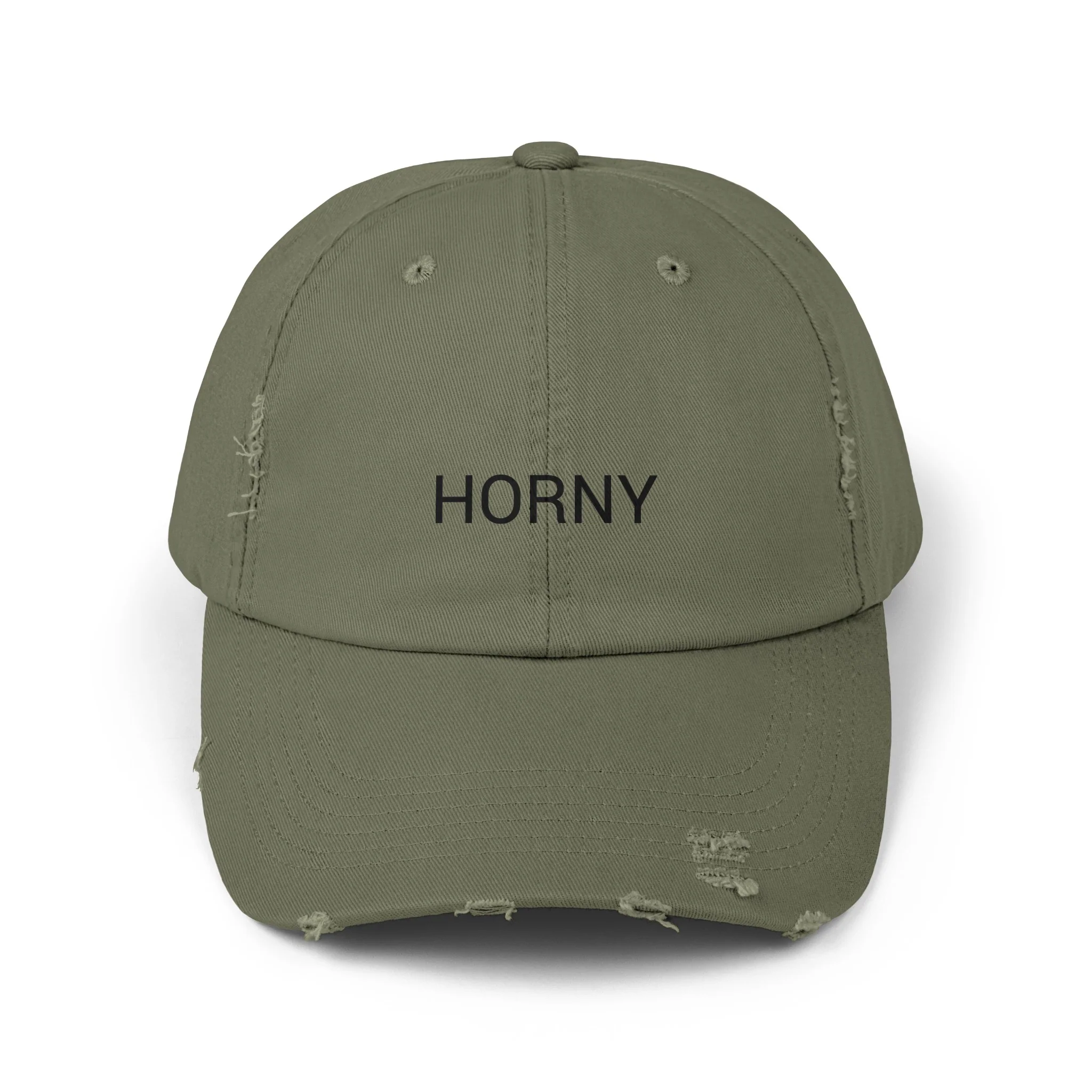 HORNY Distressed Cap in 6 colors - Image 3