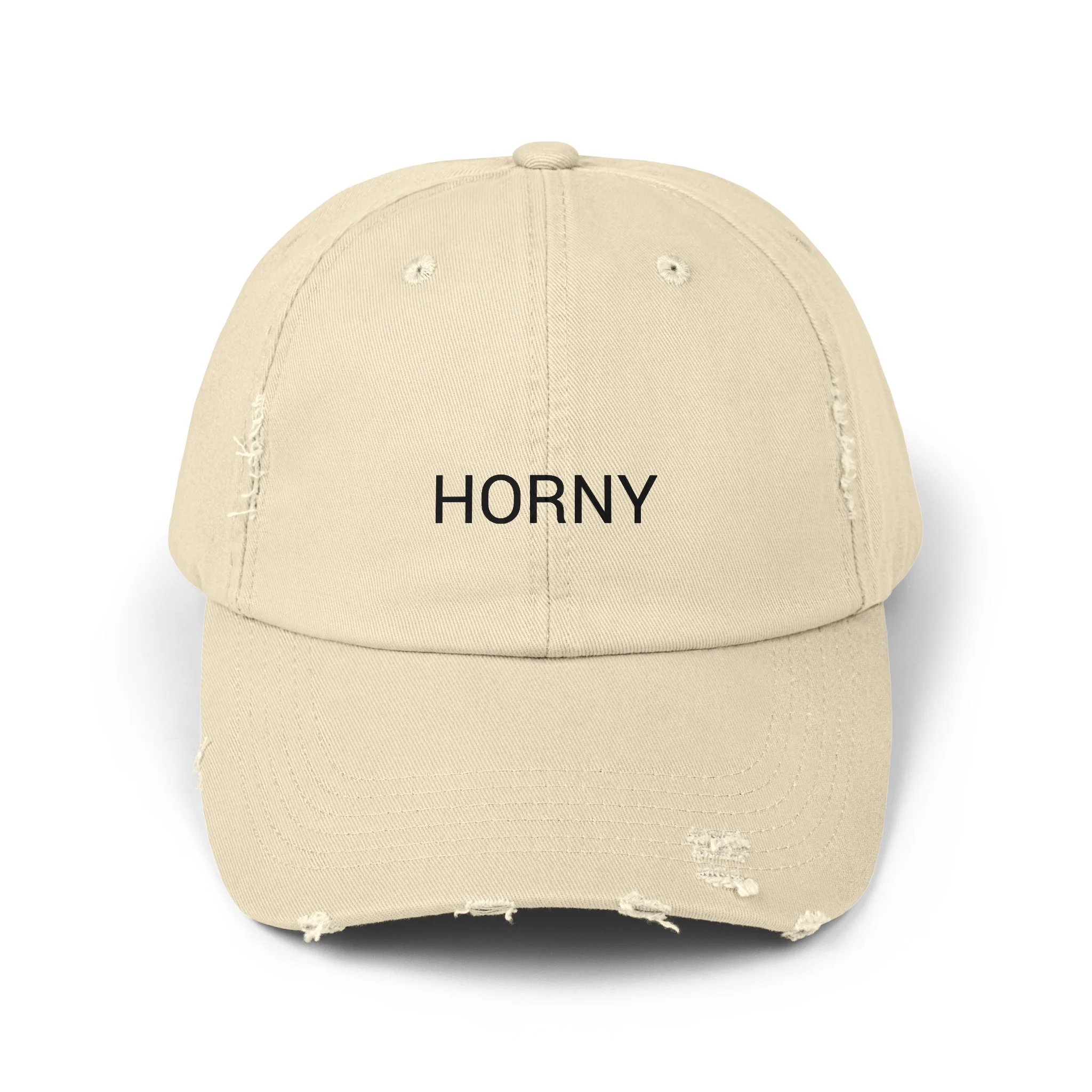 HORNY Distressed Cap in 6 colors - Image 6