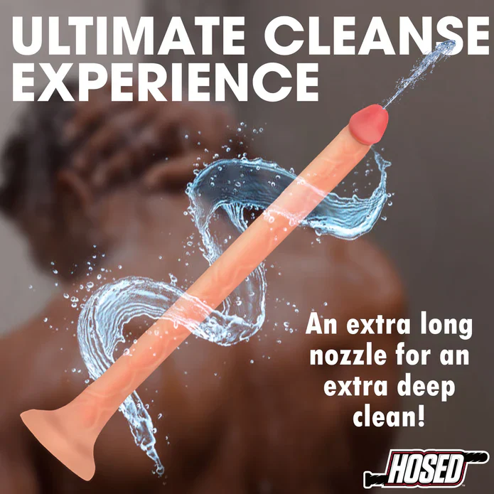 Hosed 12" Slim Silicone Enema Hose - Image 2