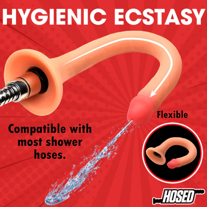 Hosed 12" Slim Silicone Enema Hose - Image 3