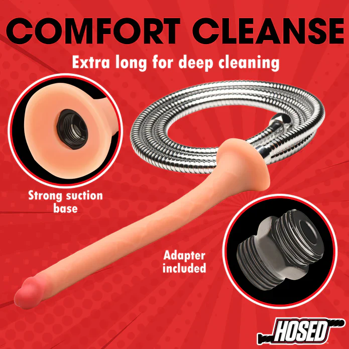 Hosed 12" Slim Silicone Enema Hose - Image 5