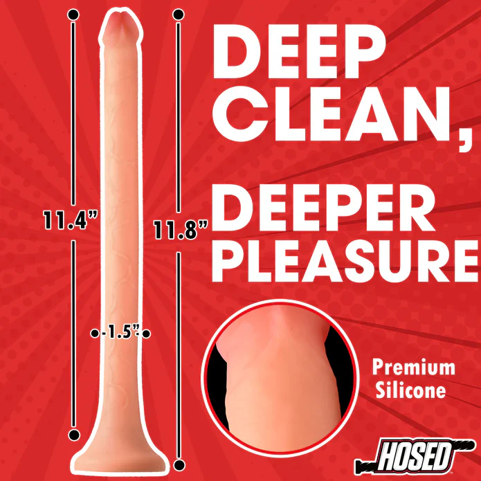 Hosed 12" Slim Silicone Enema Hose - Image 6