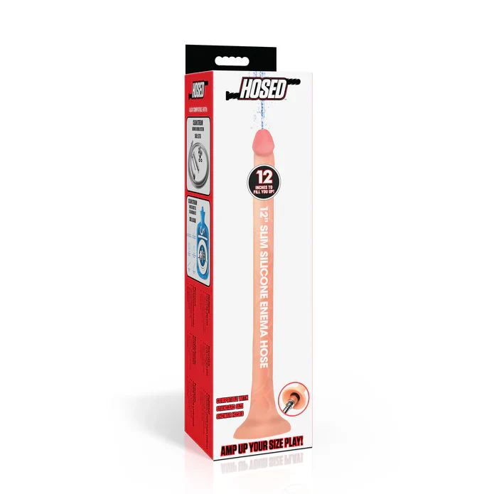 Hosed 12" Slim Silicone Enema Hose - Image 8