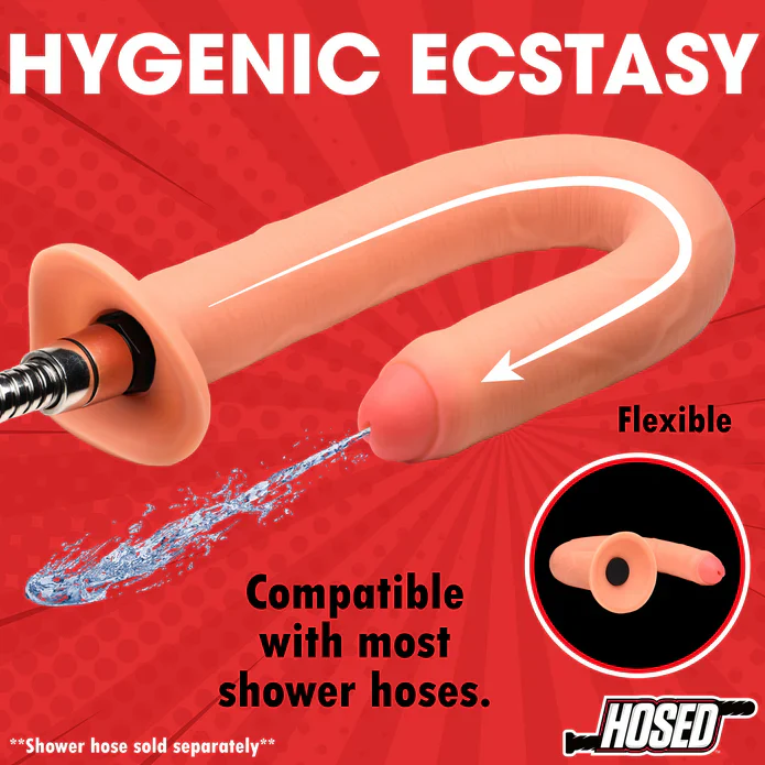 Hosed 15" Thick Silicone Enema Hose - Image 3