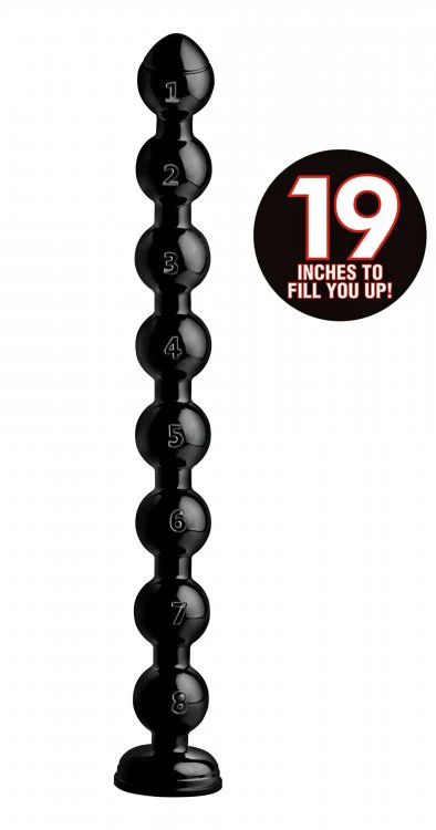 Hosed 19 Inch Beaded Thick Anal Snake - Image 4