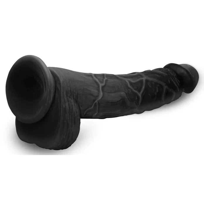 Hung Harry 11.75" Dildo With Balls - Black - Image 3