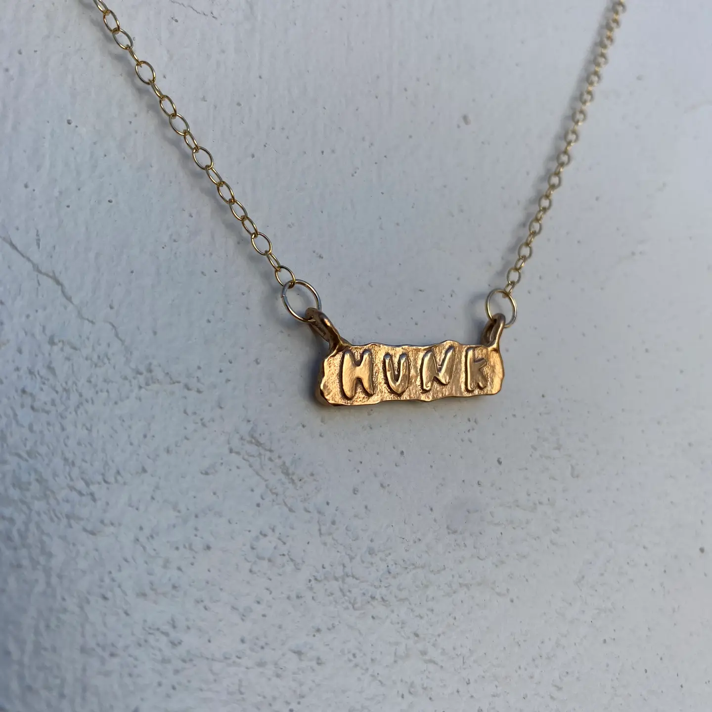 Hunk Charm Necklace Bronze by Gilty Boy - Image 2