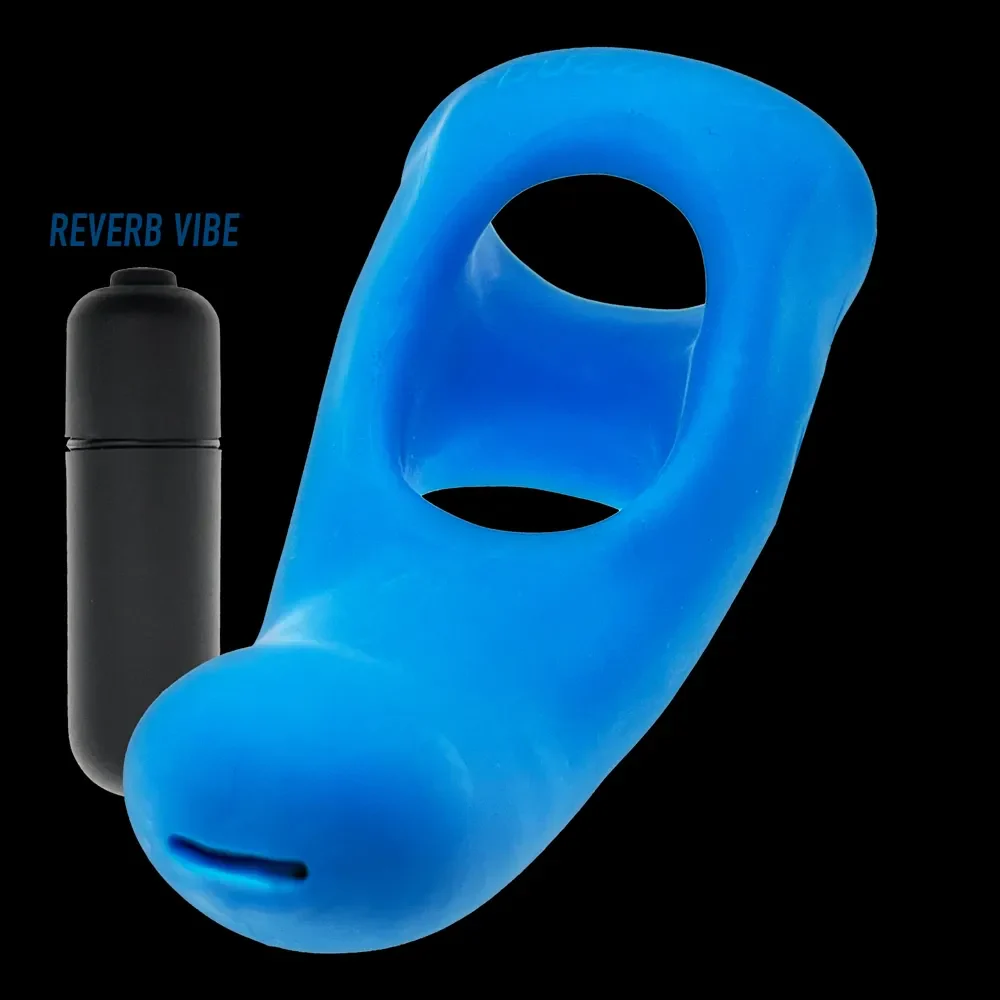Hunkyjunk Buzzfuck Reverb Vibrating Taintsling - Teal Ice - Image 6