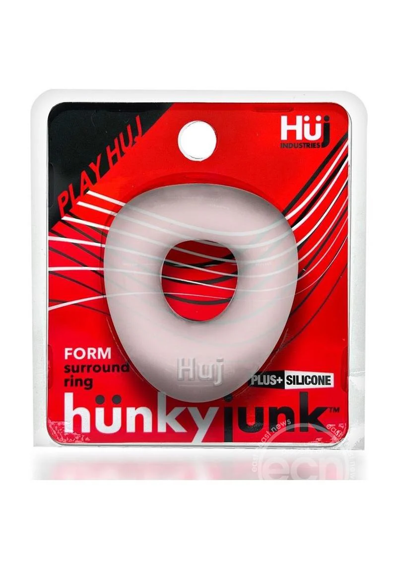 Hunkyjunk Form Surround Cock Ring - Clear Ice - Image 2