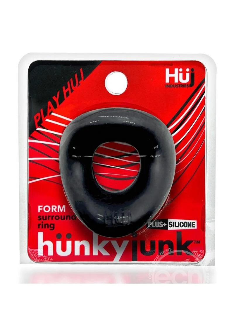 Hunkyjunk Form Surround Cock Ring - Tar Ice - Image 2