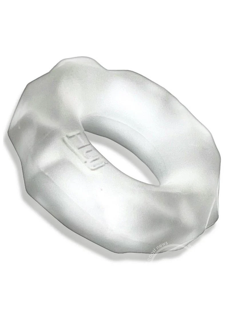 Hunkyjunk Fractal Tactile Cockring - Clear Ice - Image 4