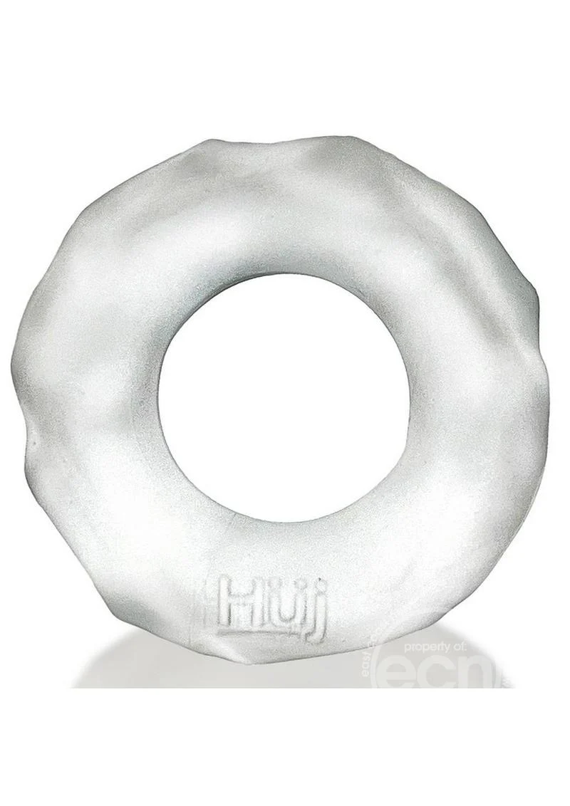 Hunkyjunk Fractal Tactile Cockring - Clear Ice - Image 6