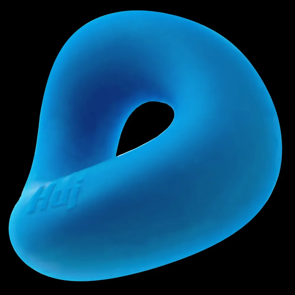 Hunkyjunk Form Surround Cock Ring - Teal Ice - Image 3