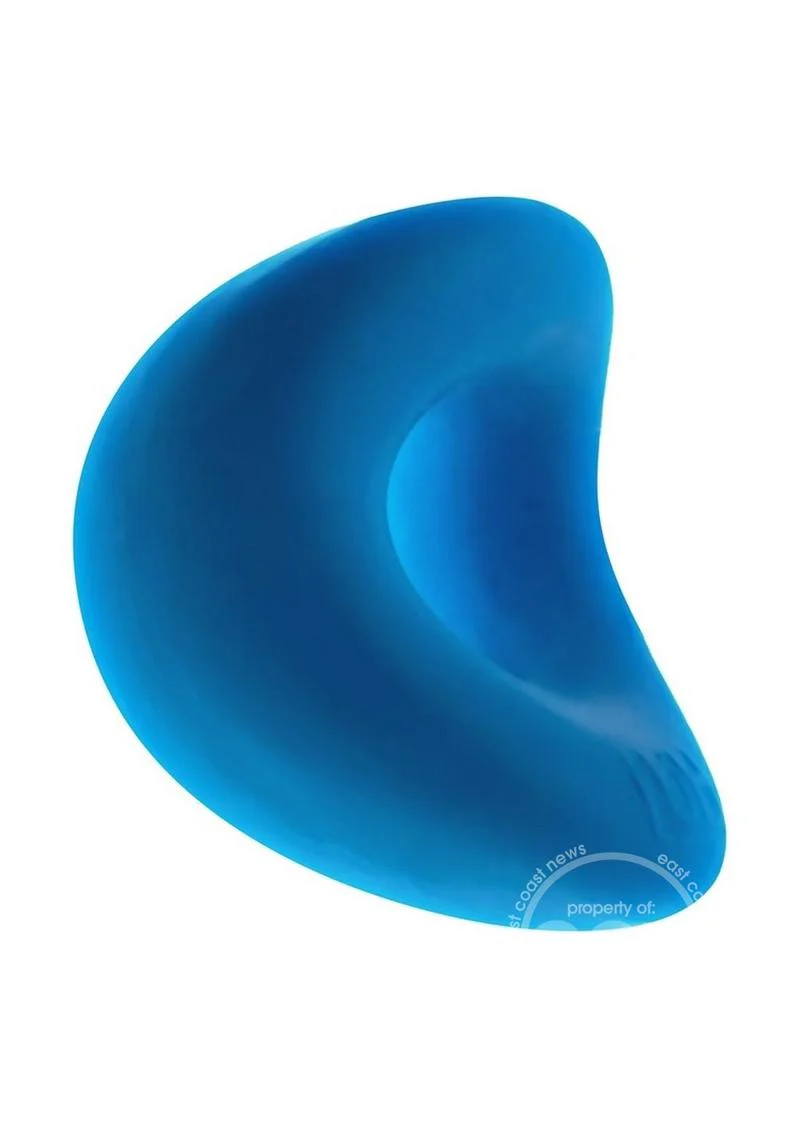 Hunkyjunk Form Surround Cock Ring - Teal Ice - Image 7