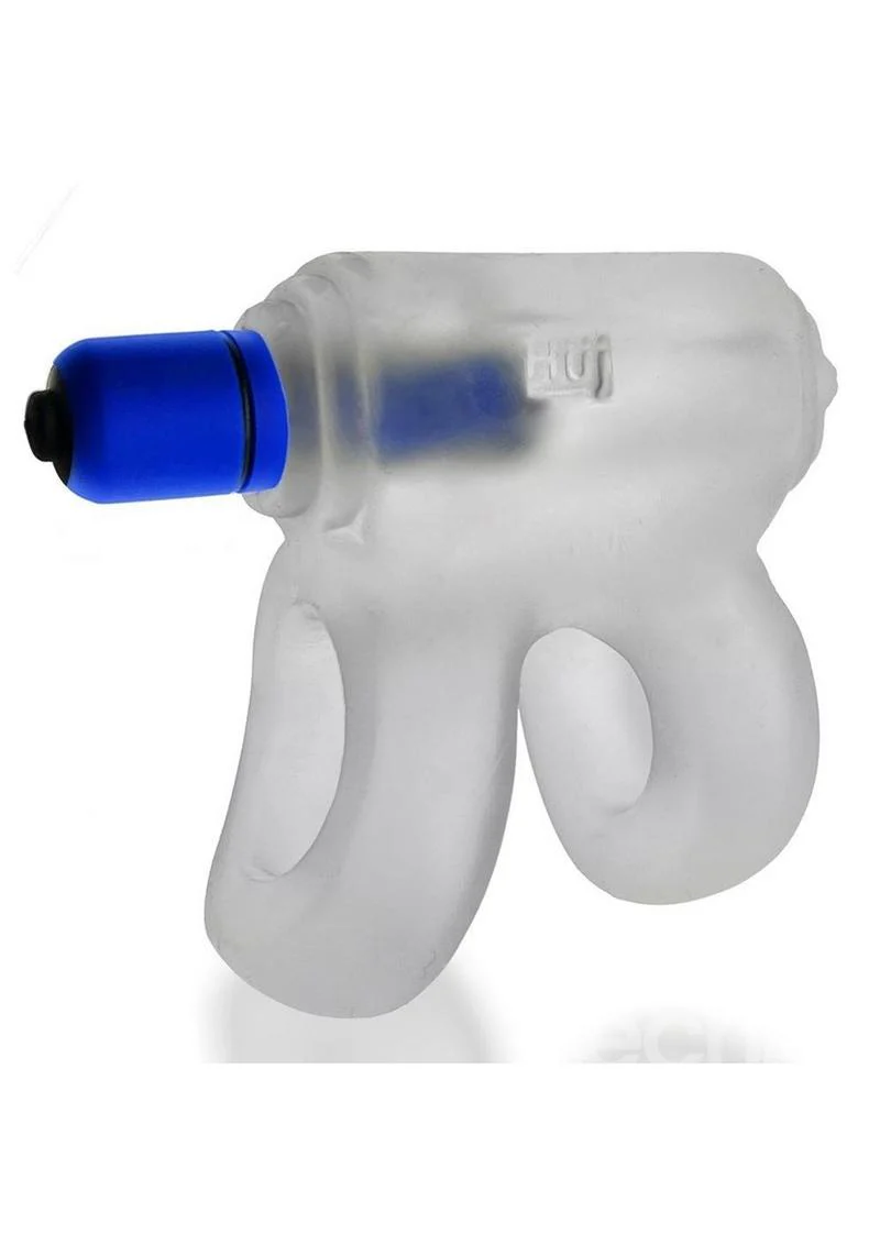 Hunkyjunk Revhammer Reverb Shaft Vibrating Cock Ring - Clear Ice - Image 5