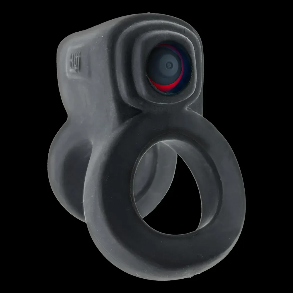 Hunkyjunk Revhammer Reverb Shaft Vibrating Cock Ring - Tar Ice - Image 6