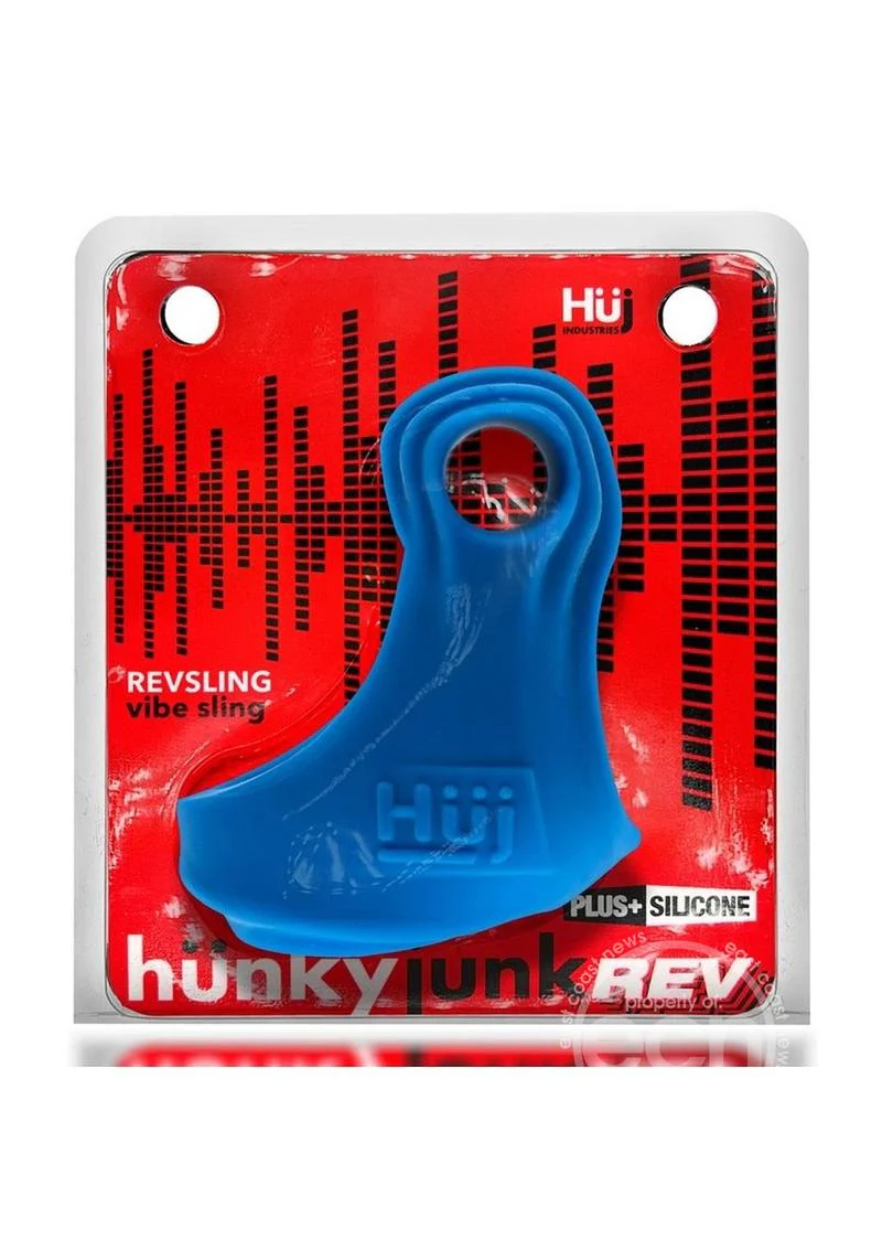Hunkyjunk Revsling Vibrating Reverb Cocksling - Teal Ice - Image 2