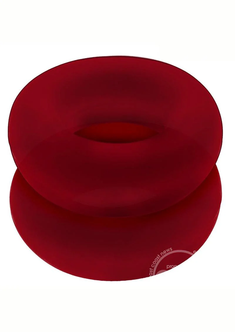Hunkyjunk Stiffy Bulge Silicone Cock Rings (2 pack) - Cherry Ice - Image 2
