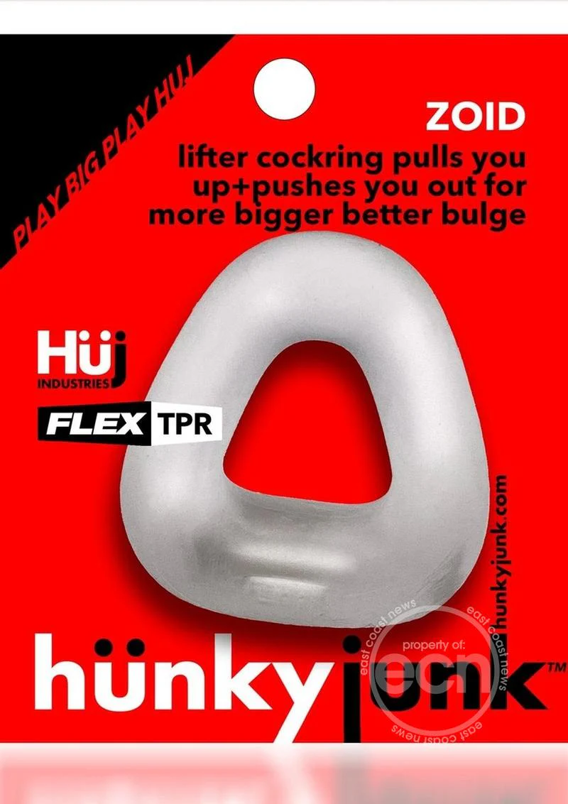 Hunkyjunk Zoid Trapezoid Lifter Cockring - Clear Ice - Image 2