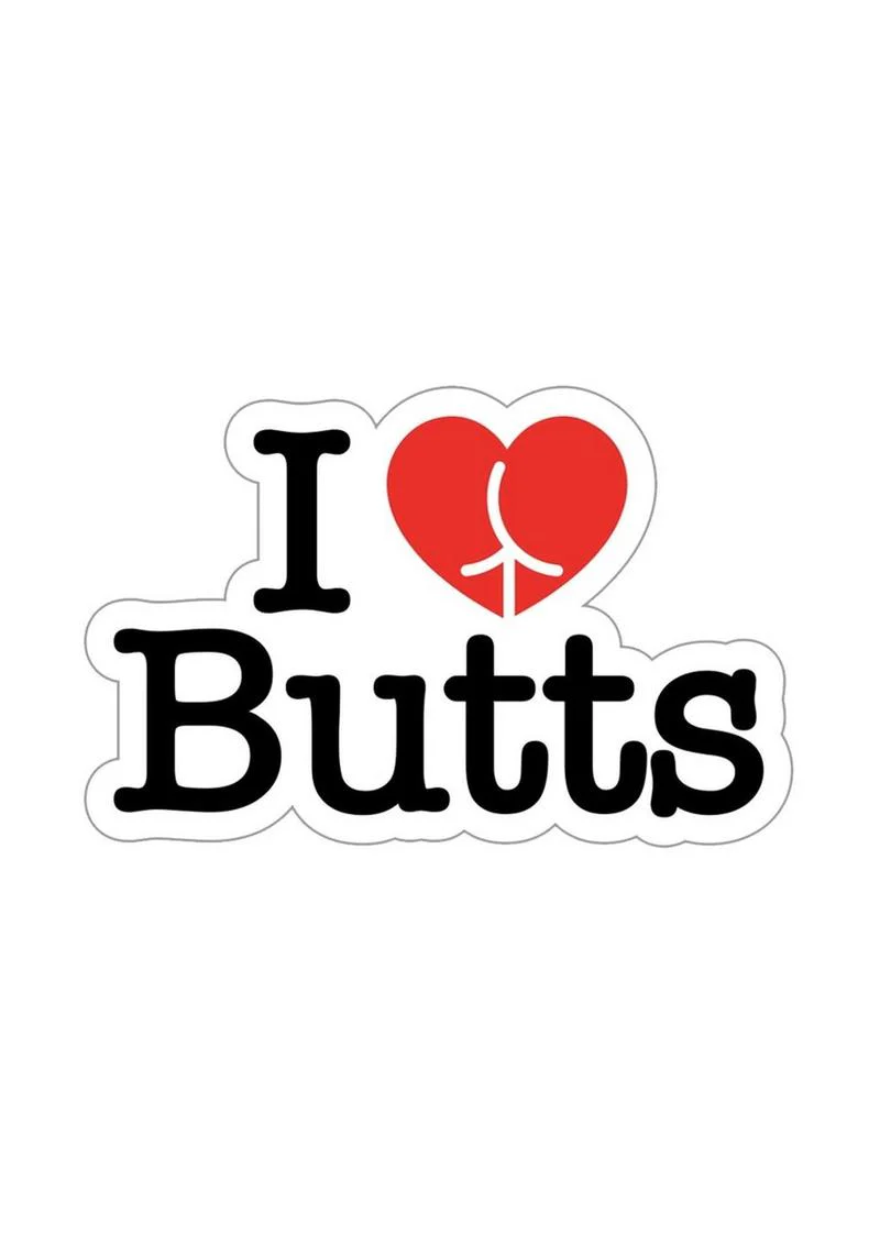 I love Butts Enamel Pin - Image 2