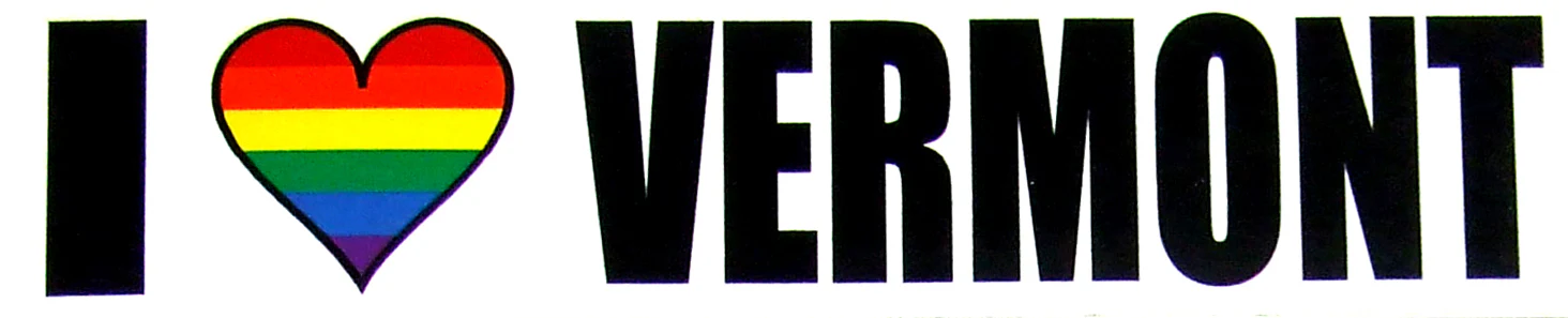 I LOVE VERMONT VINTAGE BUMBER STICKER - Image 2