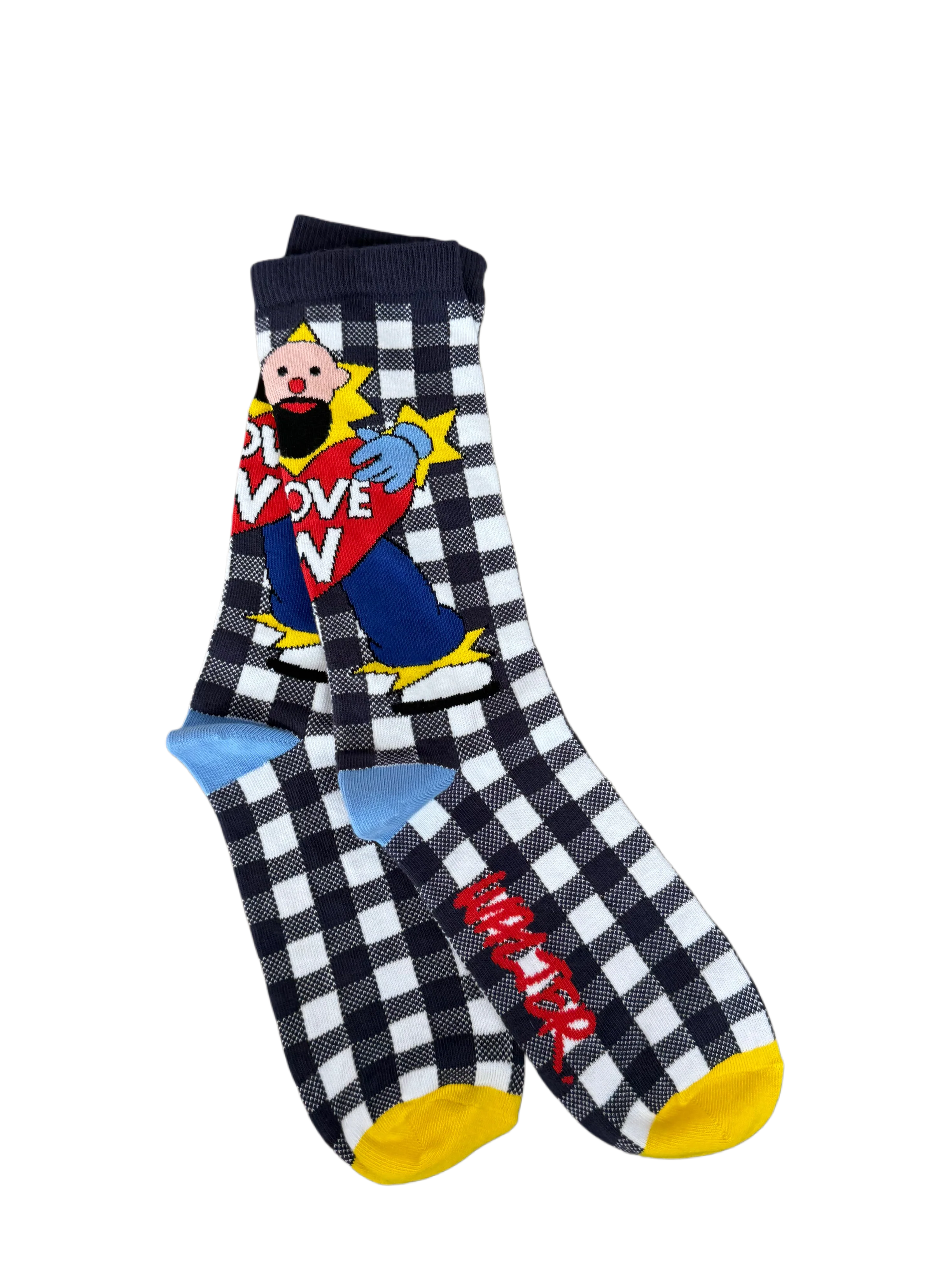 I Love W Socks Dark Blue by Walter Van Beirendonck - Image 2