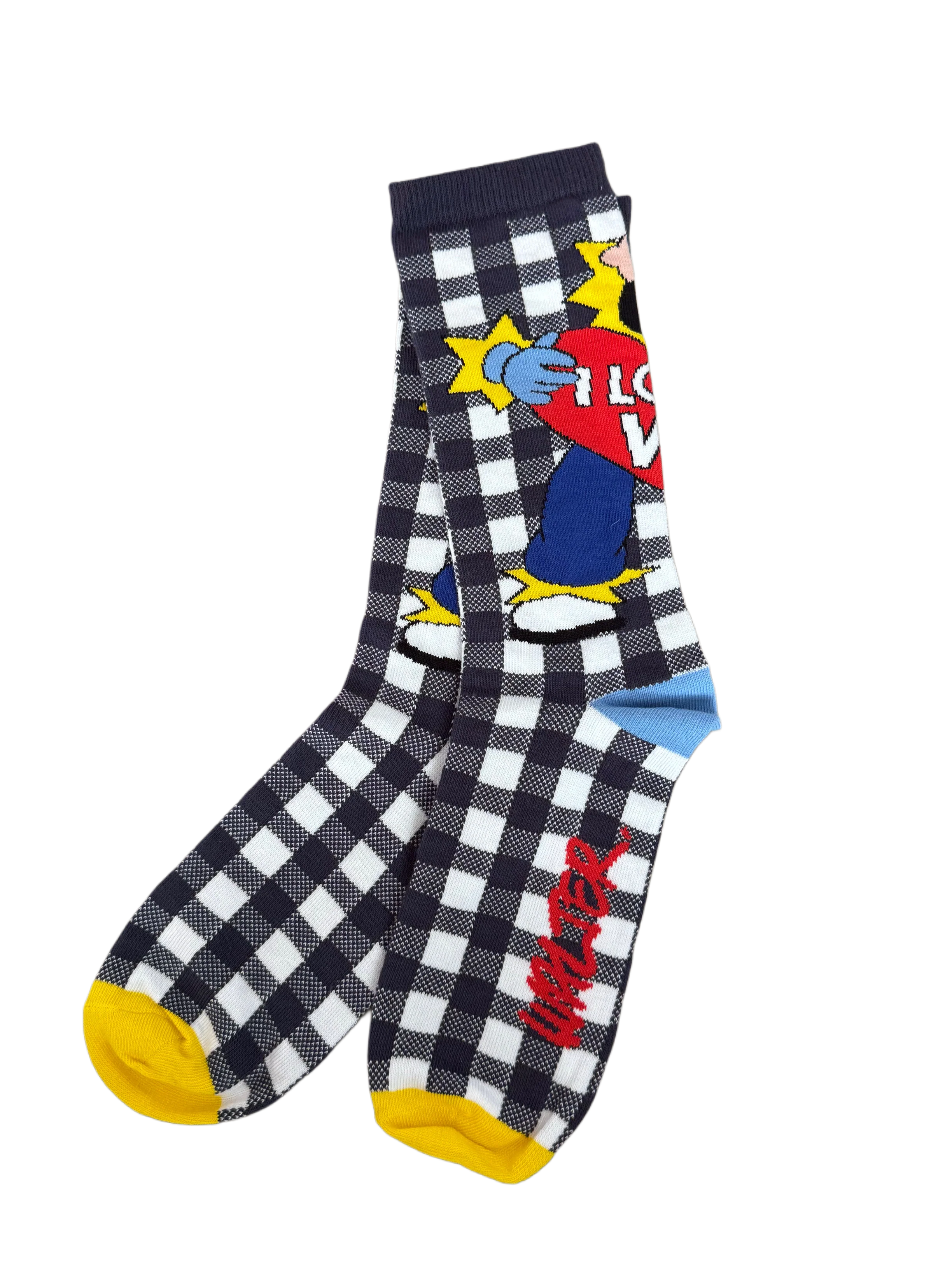 I Love W Socks Dark Blue by Walter Van Beirendonck - Image 3