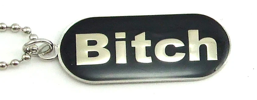 BITCH ID TAG Necklace - Image 5