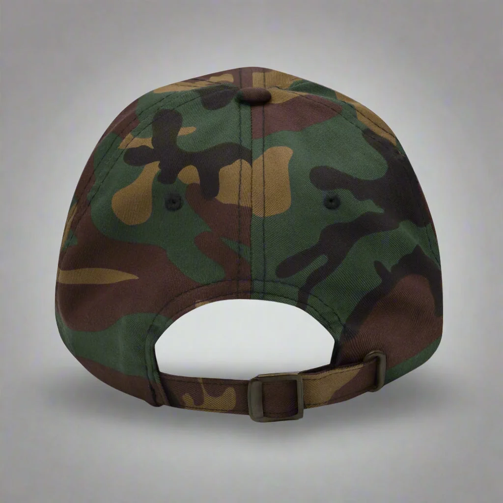 I'm A Good Boy Dad Hat by YES HOMO in Green Camo - Image 2