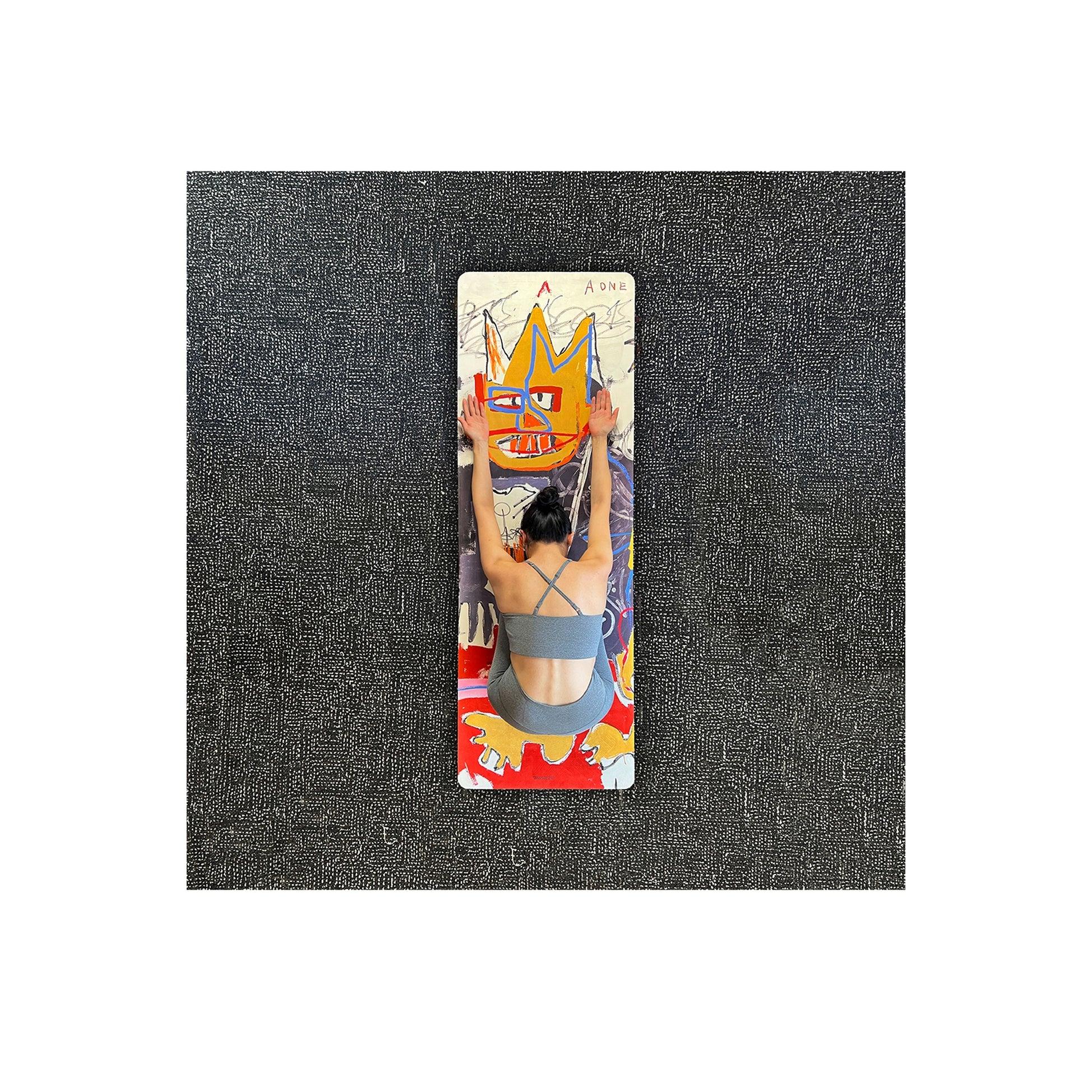Jean-Michel Basquiat A-One Yoga Mat - Image 2