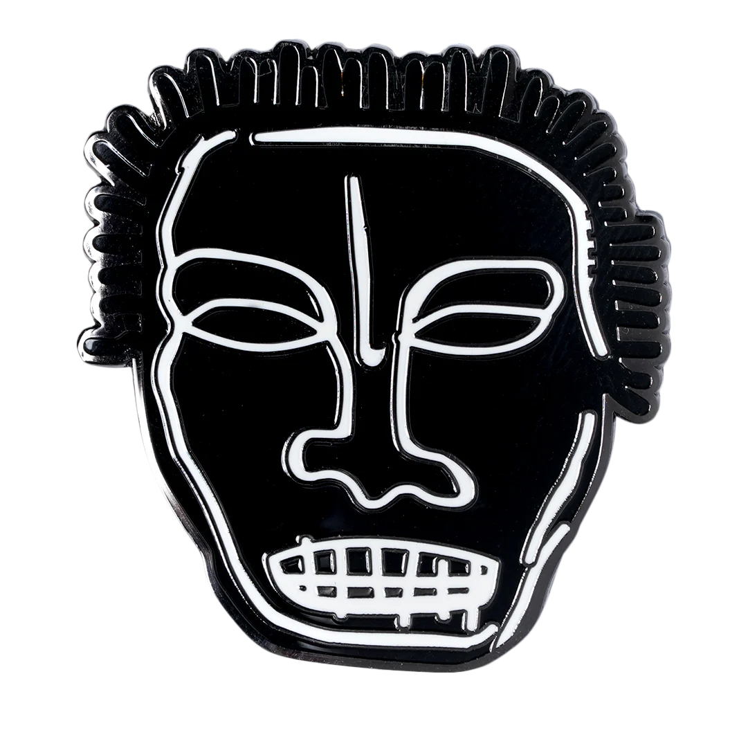 JEAN-MICHEL BASQUIAT HEAD PIN - Image 2