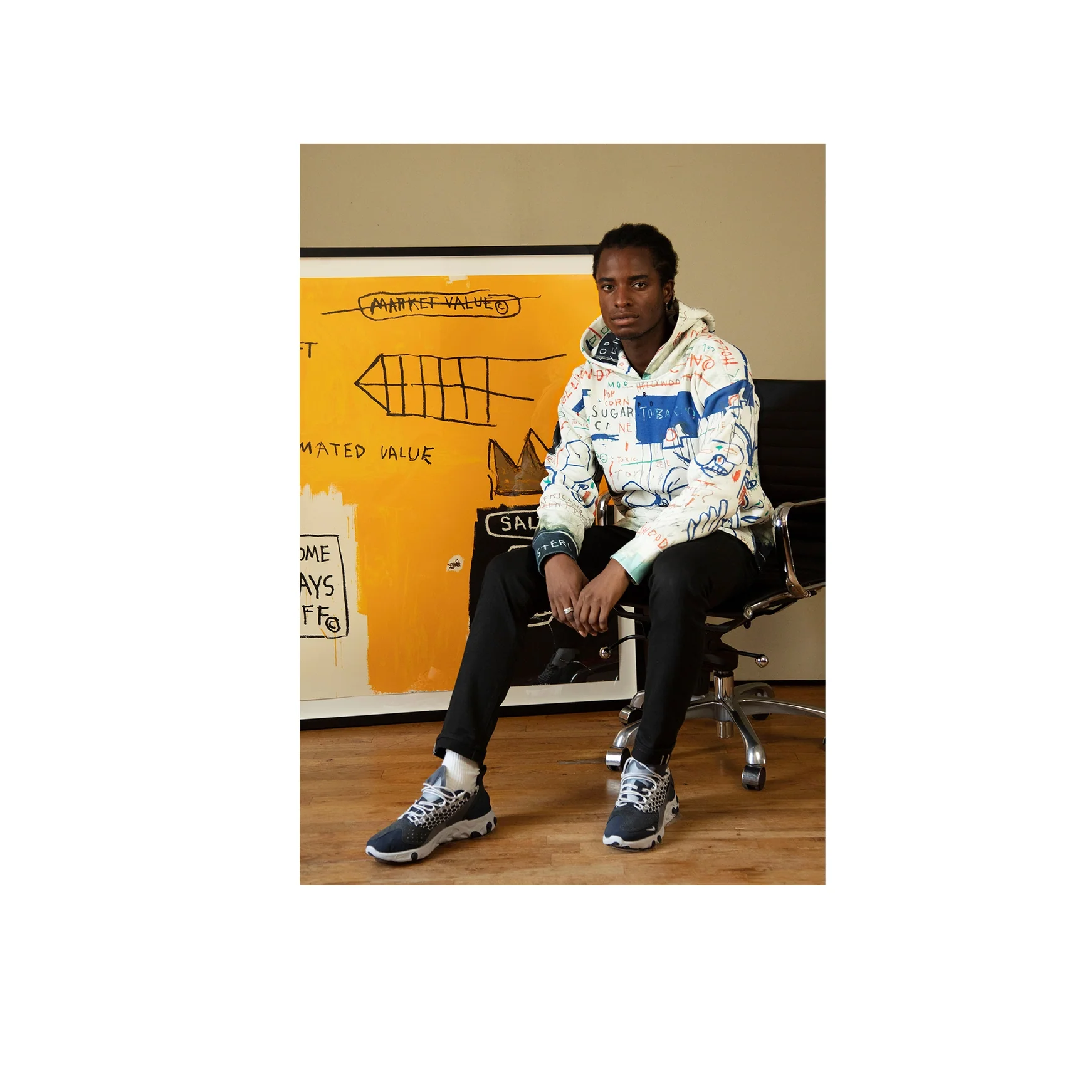 Jean-Michel Basquiat Hollywood Africans Hoodie - Image 4