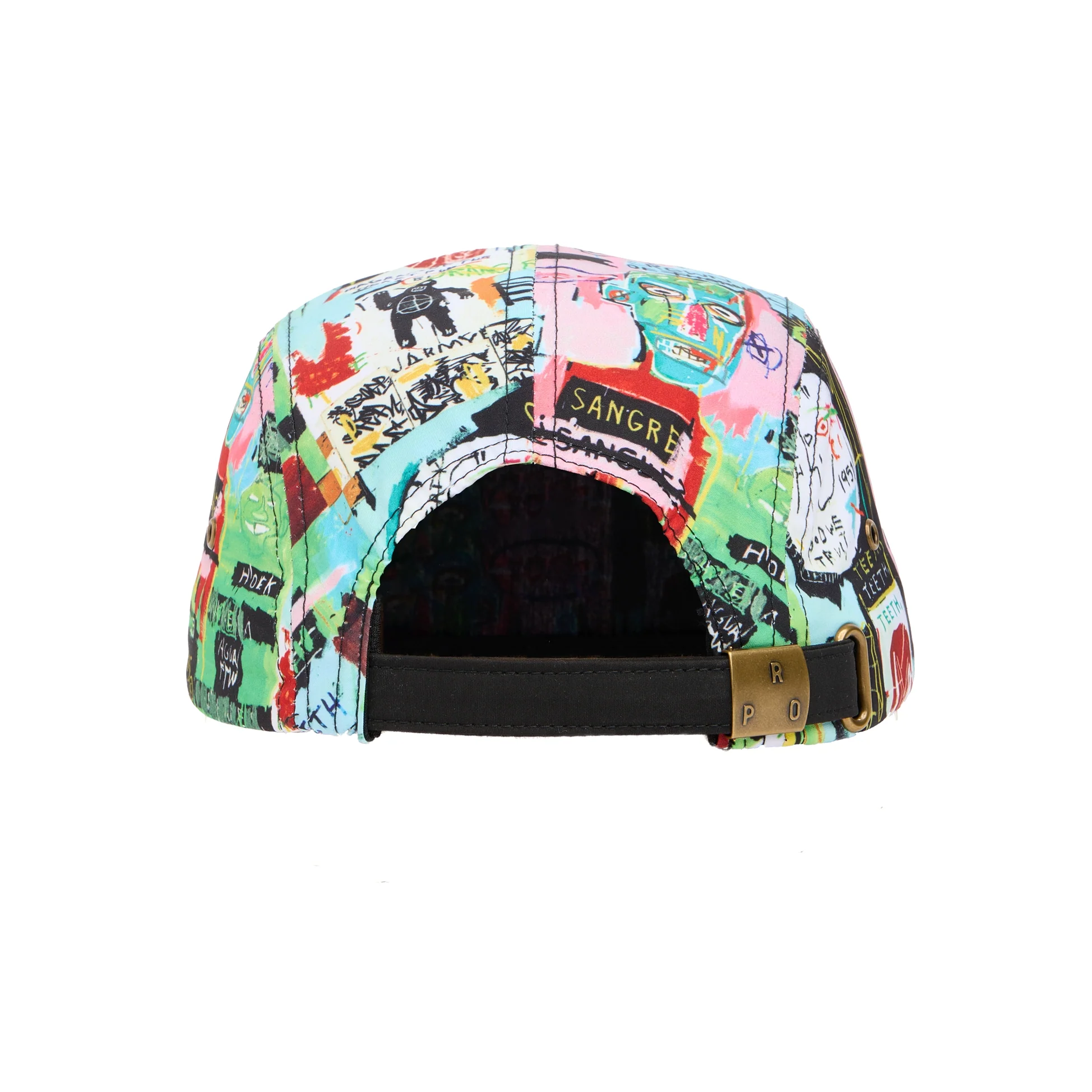 Jean-Michel Basquiat in Italian All-Over Print 5-Panel Cap - Image 2