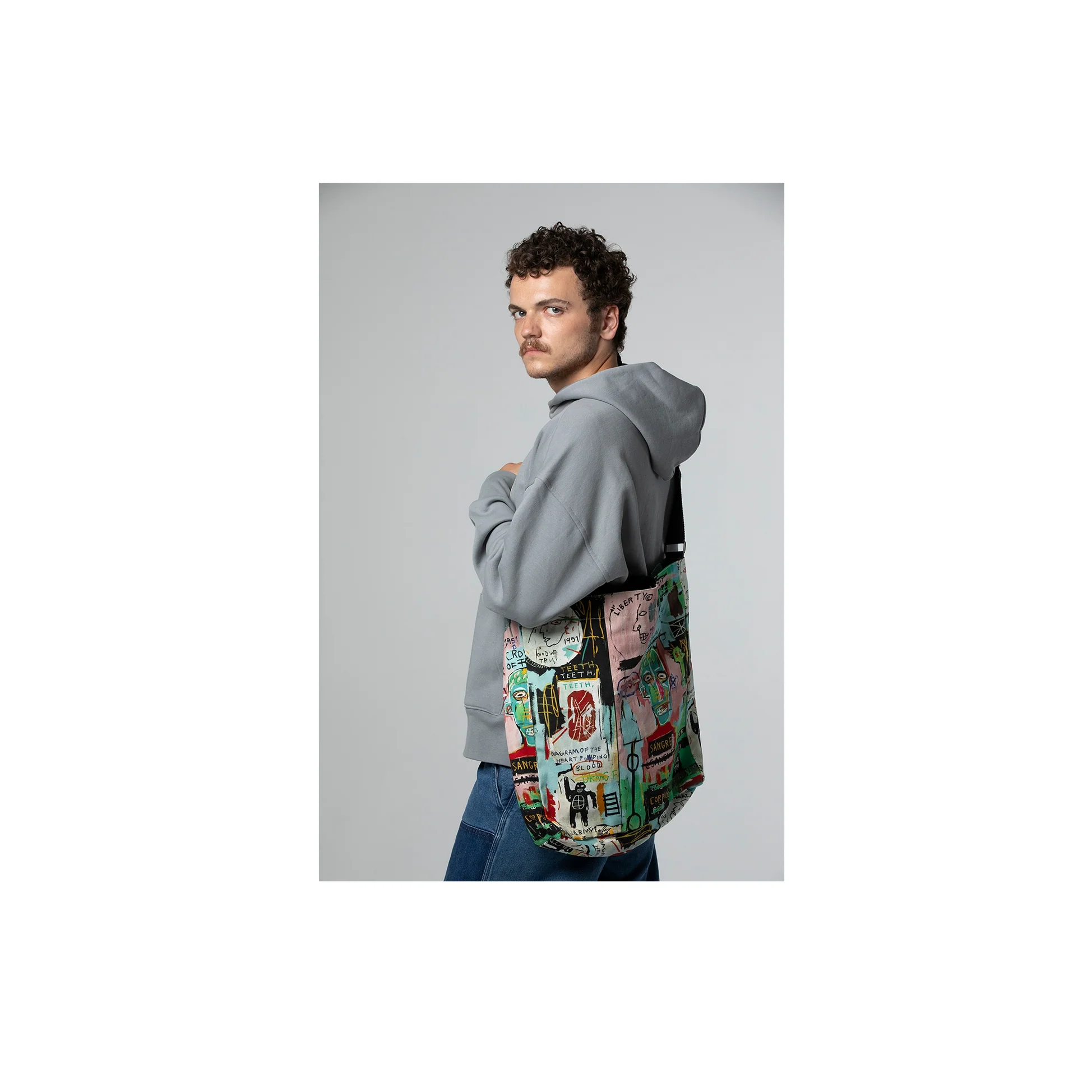 Jean-Michel Basquiat in Italian Crossbody Bag - Image 4