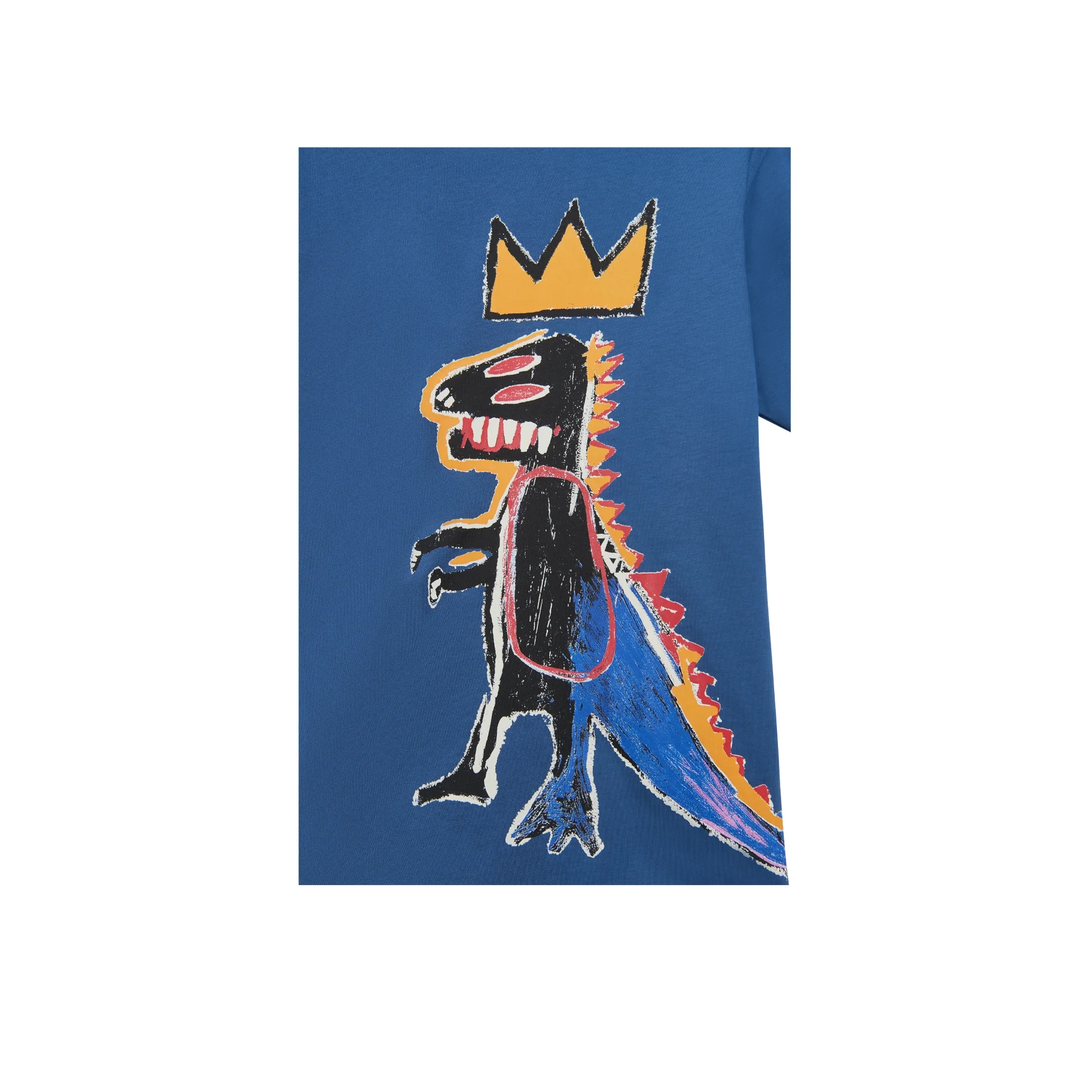 Jean-Michel Basquiat Pez Dispenser T-Shirt - Slate Blue - Image 2