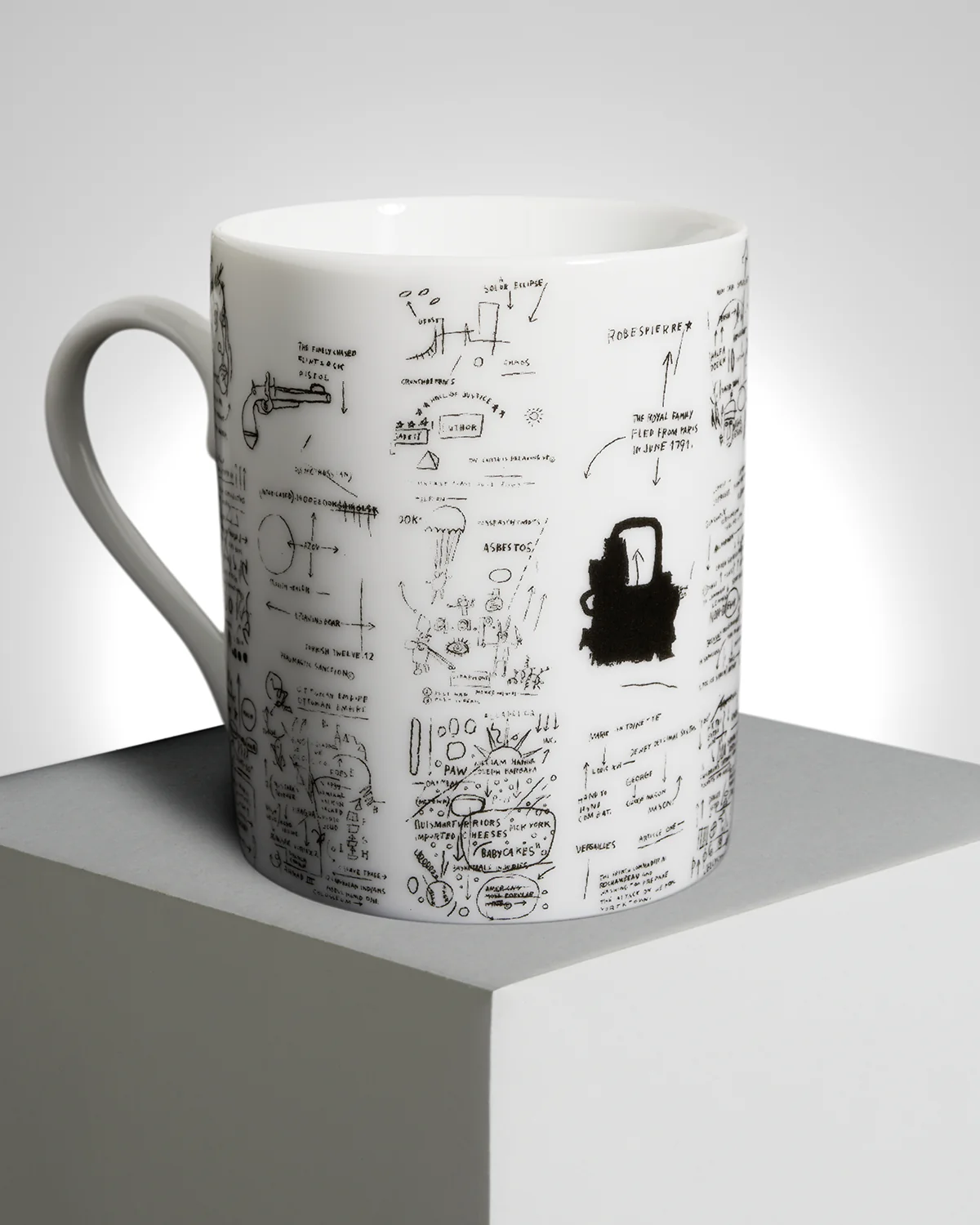 Jean-Michel Basquiat "Return of The Central Figure" PORCELAIN MUG - Image 2