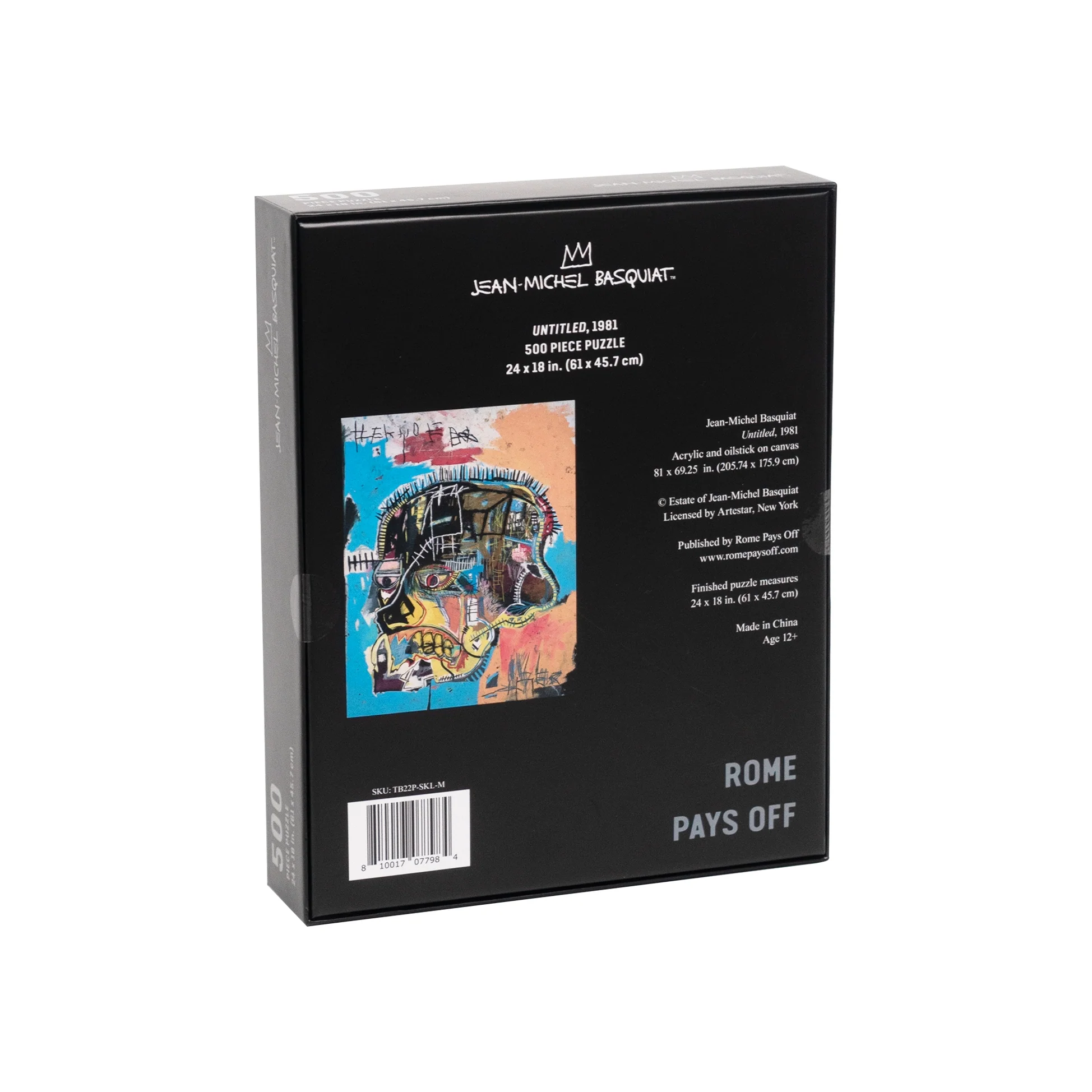 Jean-Michel Basquiat Skull 500-pc. Jigsaw Puzzle - Image 2