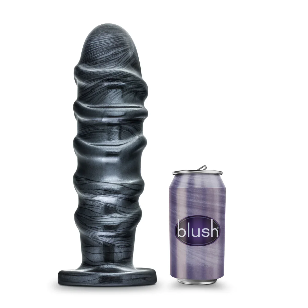 Jet Annihilator Carbon Metallic Black 11-Inch Anal Plug With Suction Cup Base - Image 5