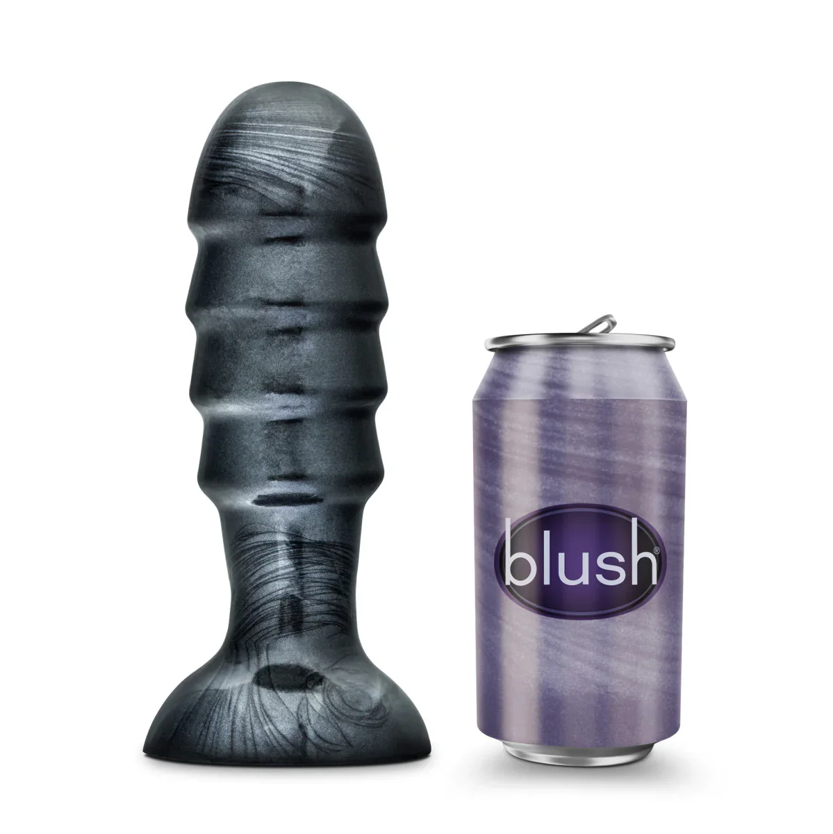 Jet Bruiser Carbon Metallic Black 7.5-Inch Anal Plug With Suction Cup Base - Image 6